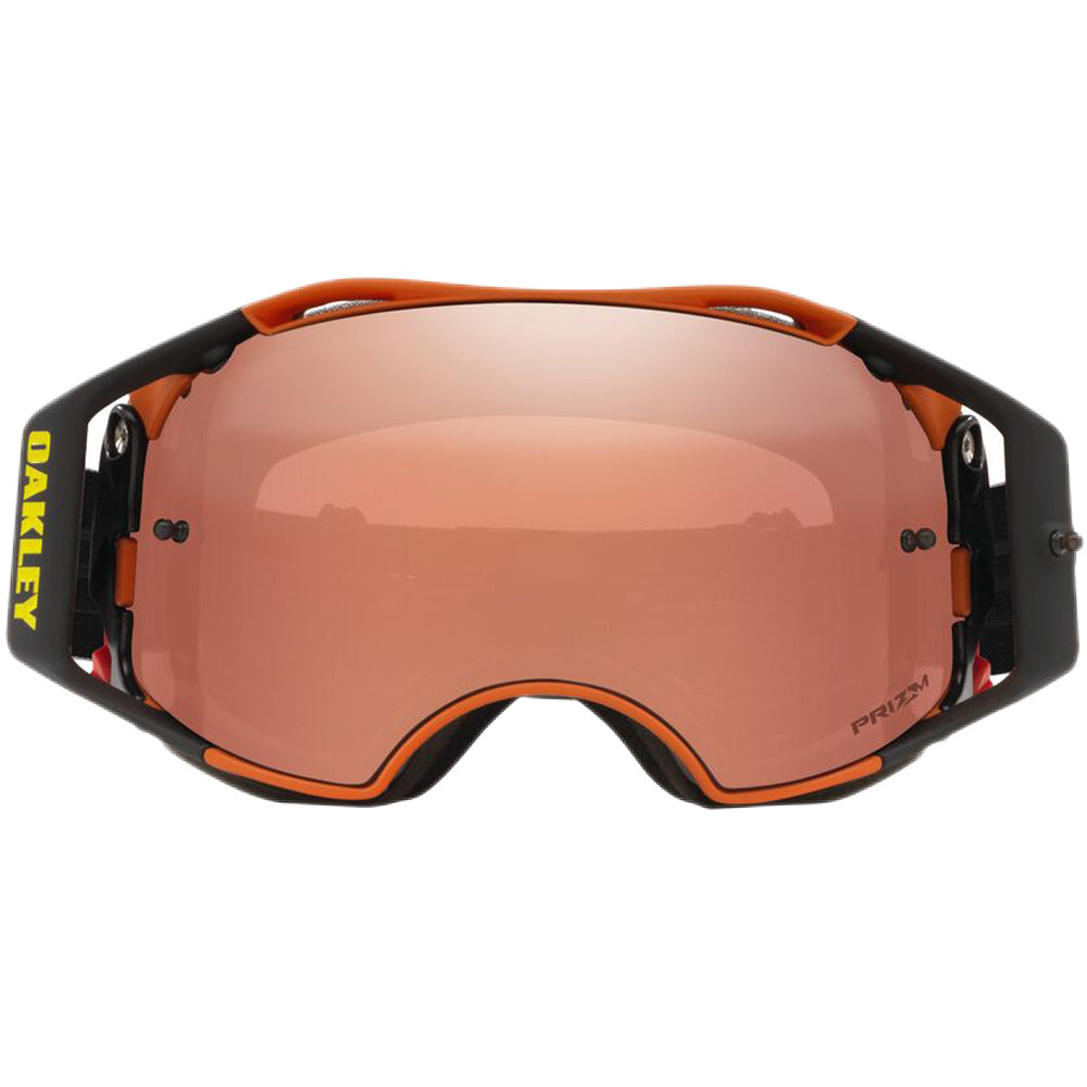 Oakley Airbrake Motocross Goggles (Toby Price Signature Oasis Orange) Prism Black Iridium Lens