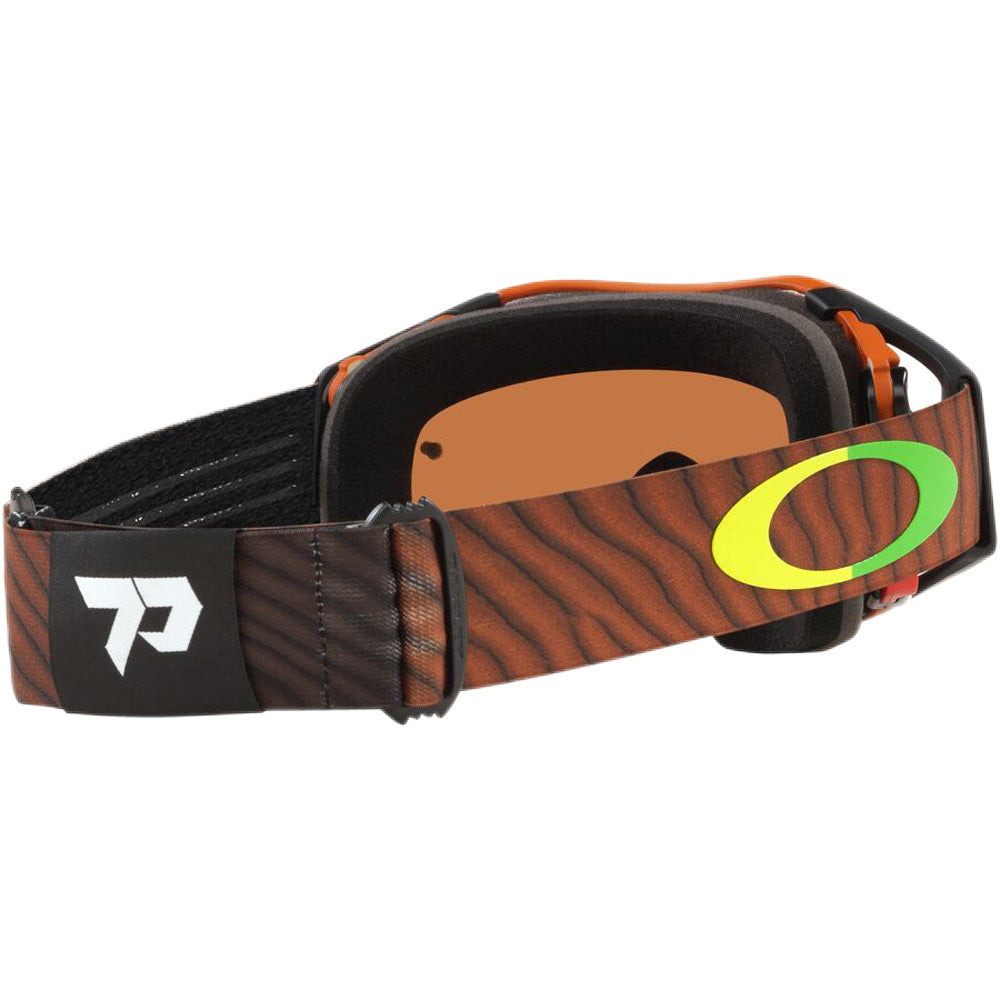 Oakley Airbrake Motocross Goggles (Toby Price Signature Oasis Orange) Prism Black Iridium Lens