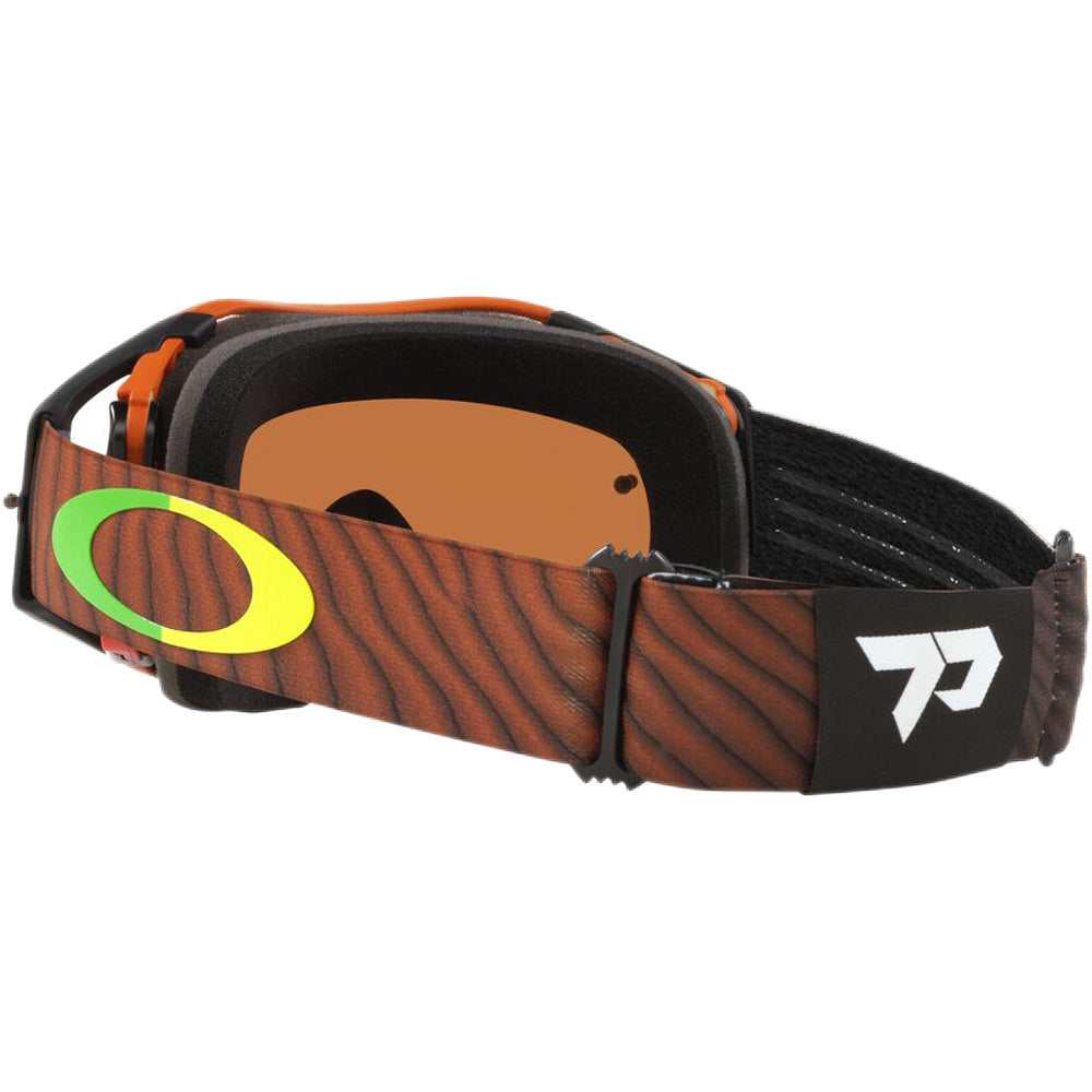 Oakley Airbrake Motocross Goggles (Toby Price Signature Oasis Orange) Prism Black Iridium Lens