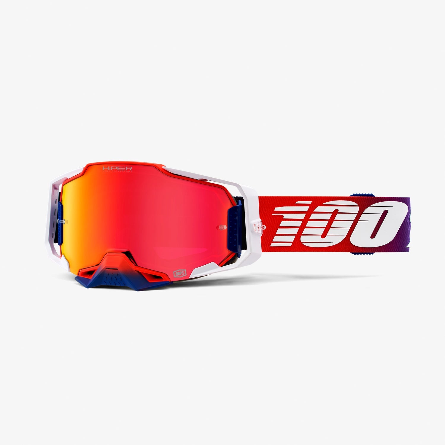 ARMEGA Motocross Goggles Factory - HiPER Lens Red Mirror