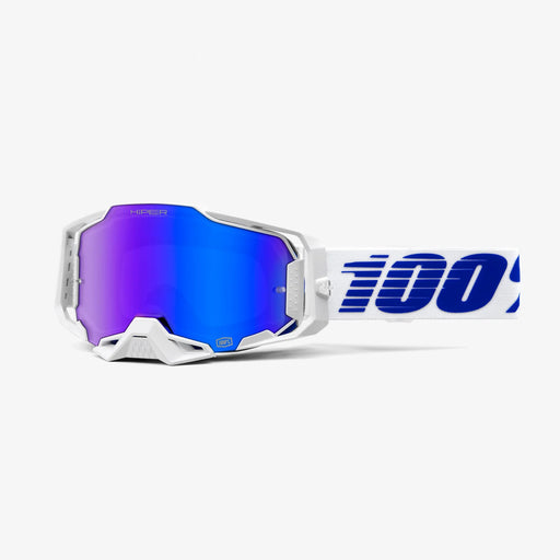 100% ARMEGA HIPER MX Goggles (Izi - Mirror Blue Lens)