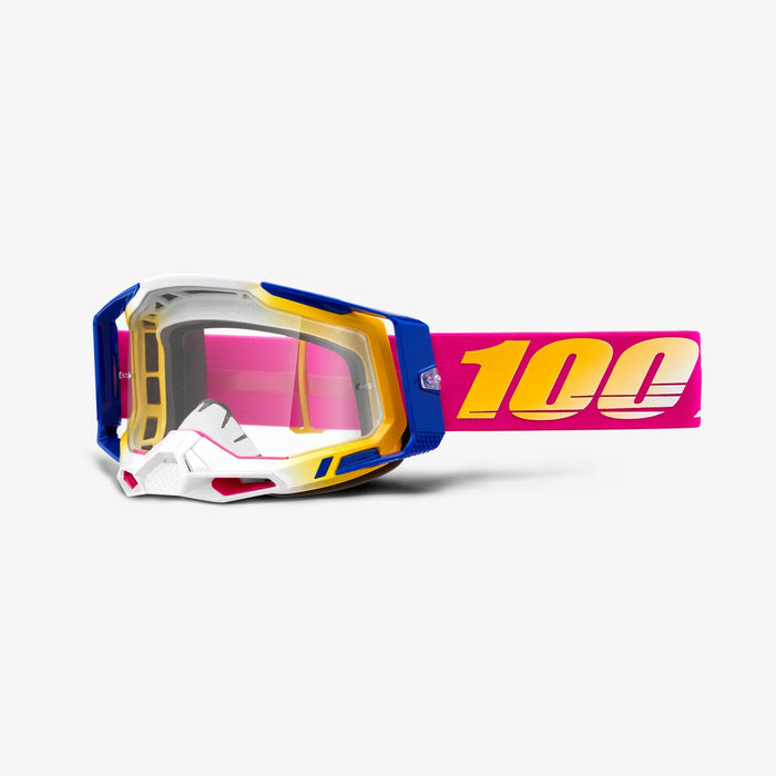 100% RACECRAFT 2 MX Goggles (Mission Clear Lens)