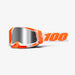 100% RACECRAFT 2 MX Goggles (Orange Mirror Silver Flash Lens)