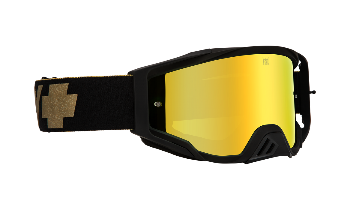 Spy Optic Foundation MX Goggles (Black/Bronze HD/Gold)