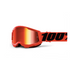 100% STRATA 2 Youth Motocross Goggles Mirror Red