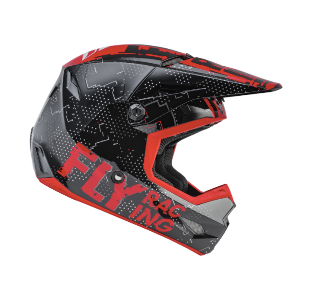 Motocross 2022 Kinetic Scan Youth Helmet by Fly Racing