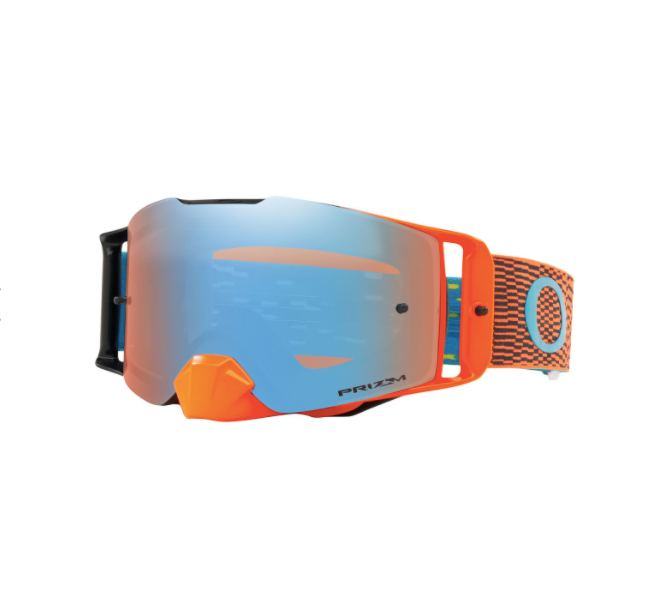 Motocross Front Line MX Goggle (Equalizer Orange/Blue) Prizm Sapphire Iridium Lens by Oakley