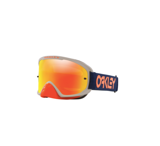 Motocross O Frame 2.0 Pro MX Goggles With Fire Iridium Lens by Oakley (Oakley Orange)