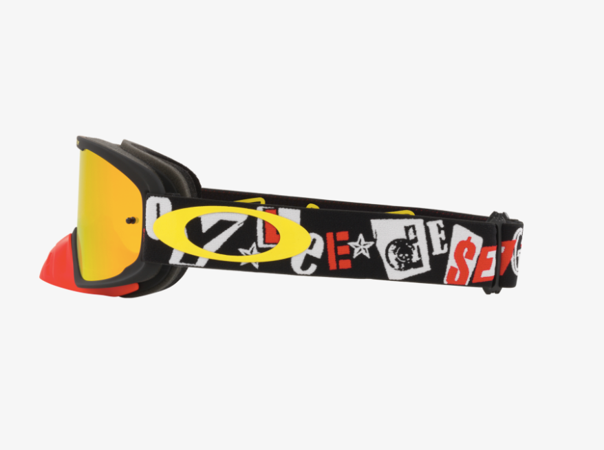 Motocross O Frame 2.0 Pro MX Goggles With Fire Iridium Lens by Oakley