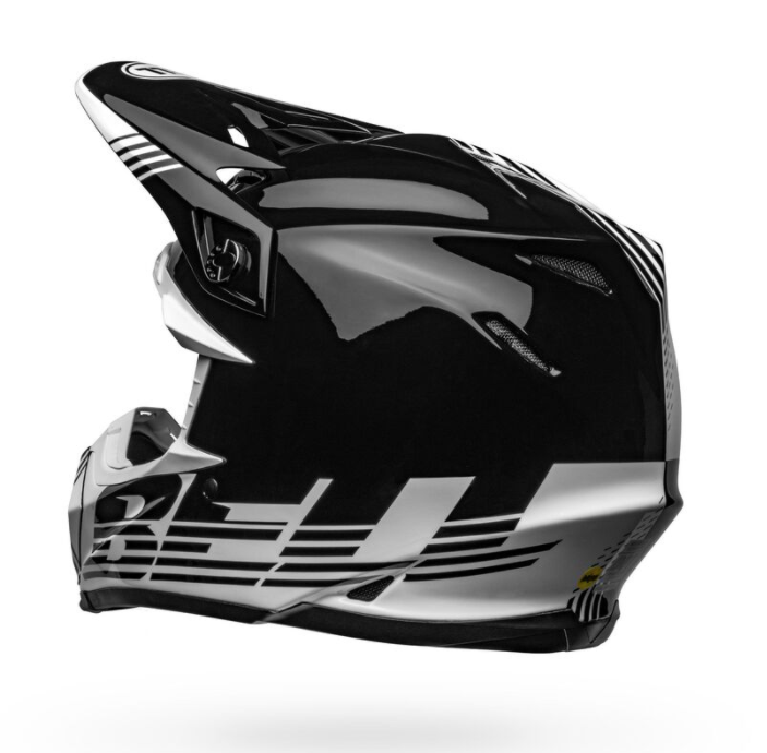 Moto-9 Mips Motocross Helmets by Bell (Louver Black/White)