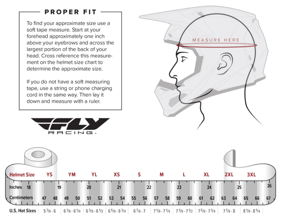 Helmet size guide
