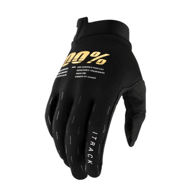 100% iTRACK Motocross Gloves (Black)