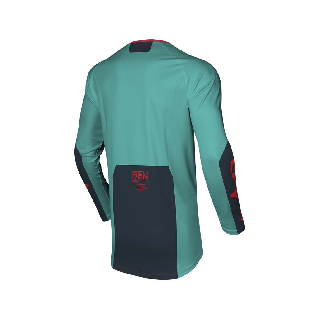 Seven Vox Phaser Motocross Jersey (Aruba Blue) back