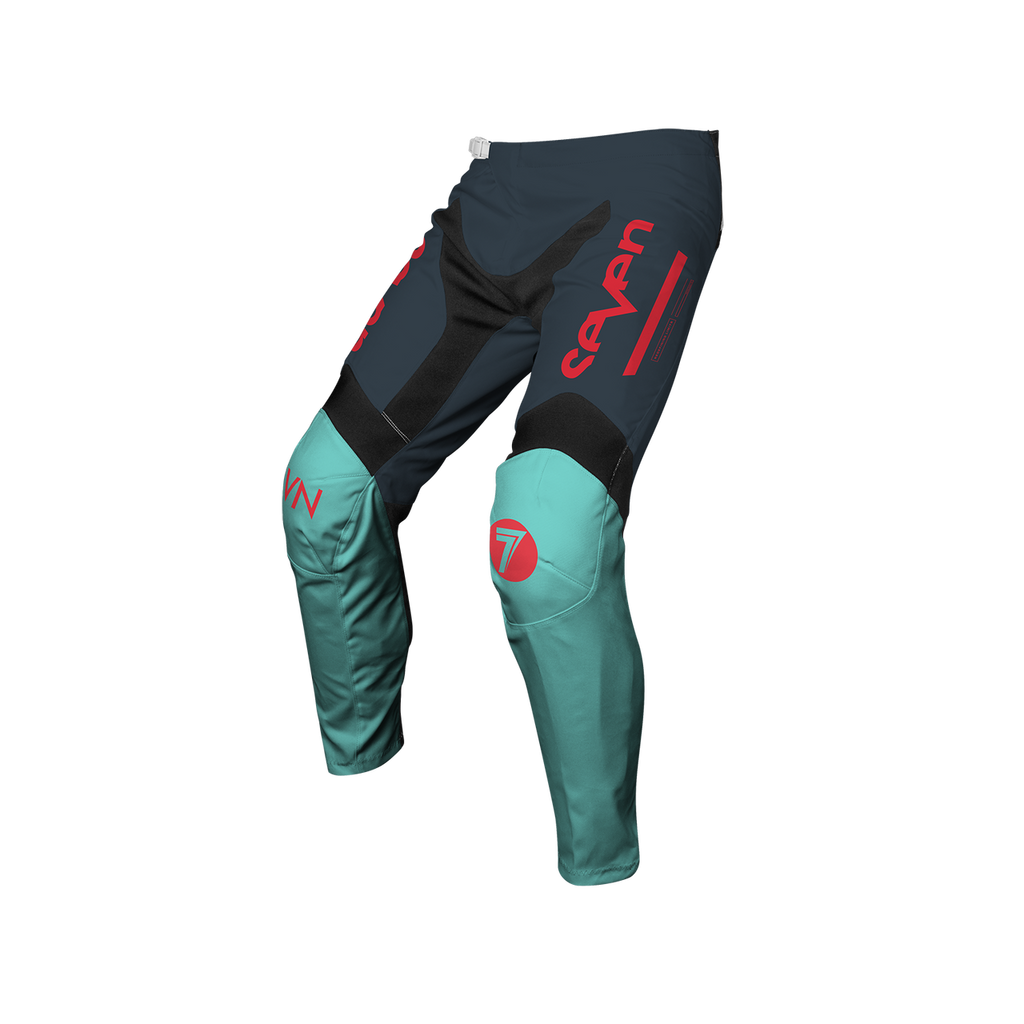 Seven Vox Phaser Motocross Pants in Aruba Blue (front view)