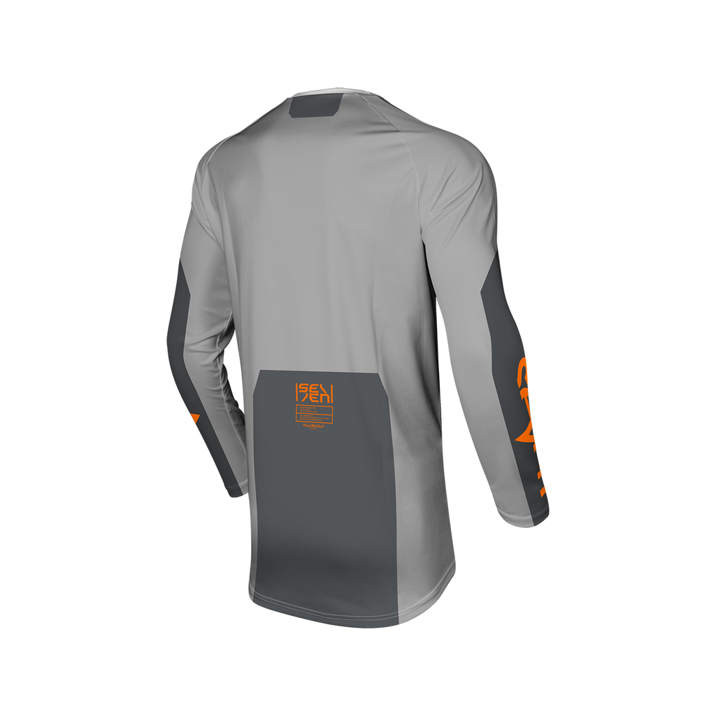 Seven MX 22.1 Vox Youth Phaser Motocross Jersey (Kids) Pigeon grey back