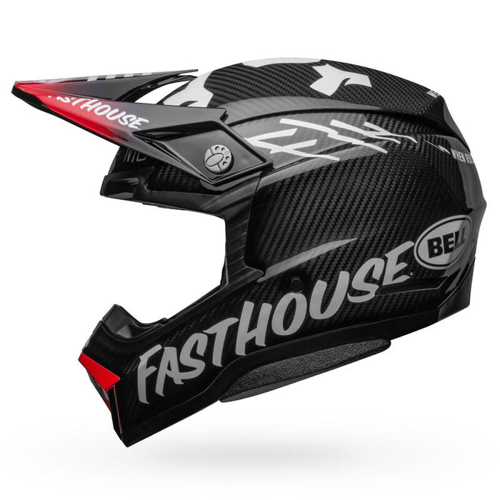 2023 Bell Moto-10 Fasthouse Spherical Motocross Helmet (Black, Size:M)