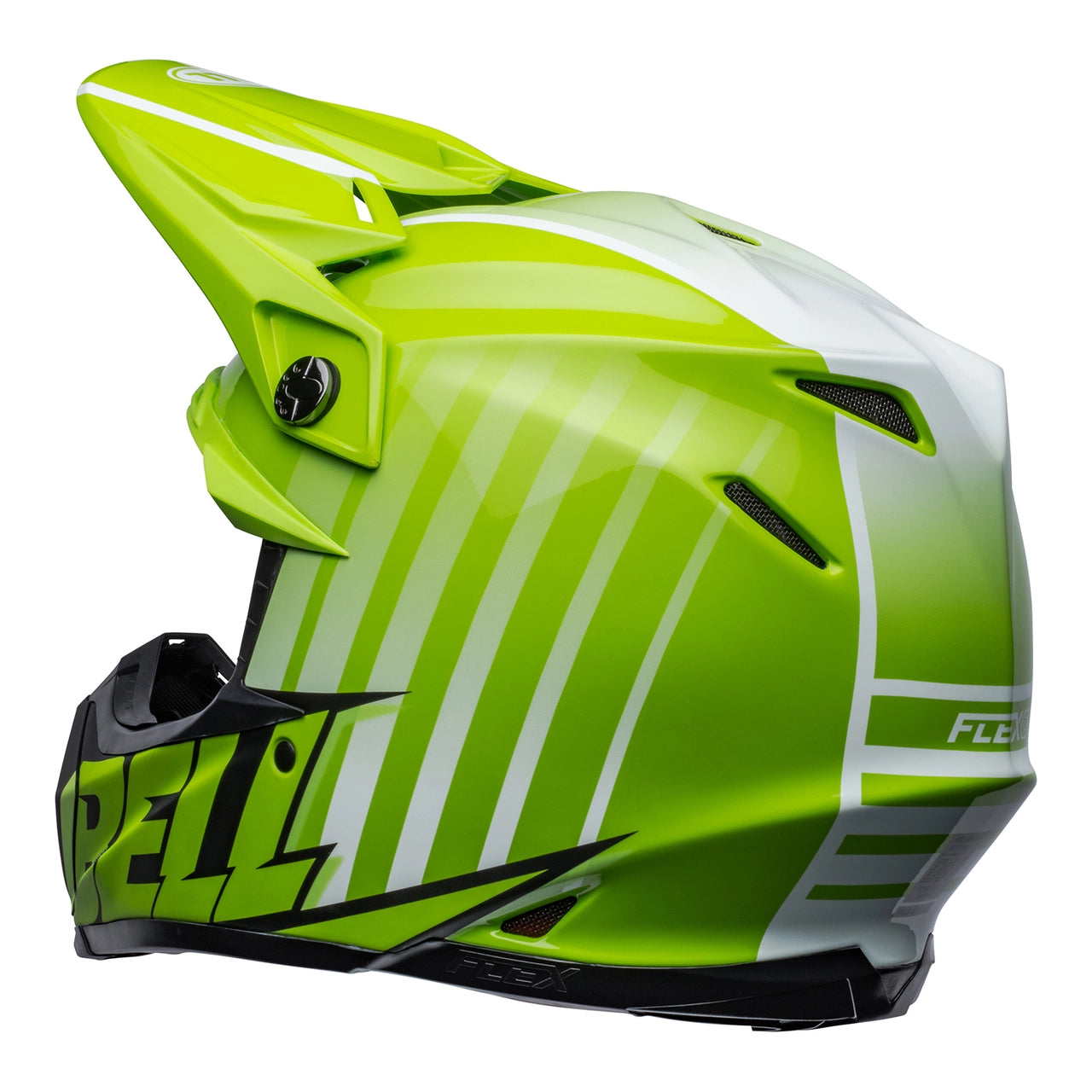 Bell Moto-9S FLEX Motocross Helmet Green & Black (Size: L, 58-59cm)
