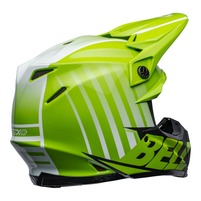 Moto-9S Flex Motocross Helmets by Bell (Black/Green)
