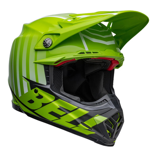 Bell Moto-9S FLEX Motocross Helmet Green & Black (Size: L, 58-59cm)