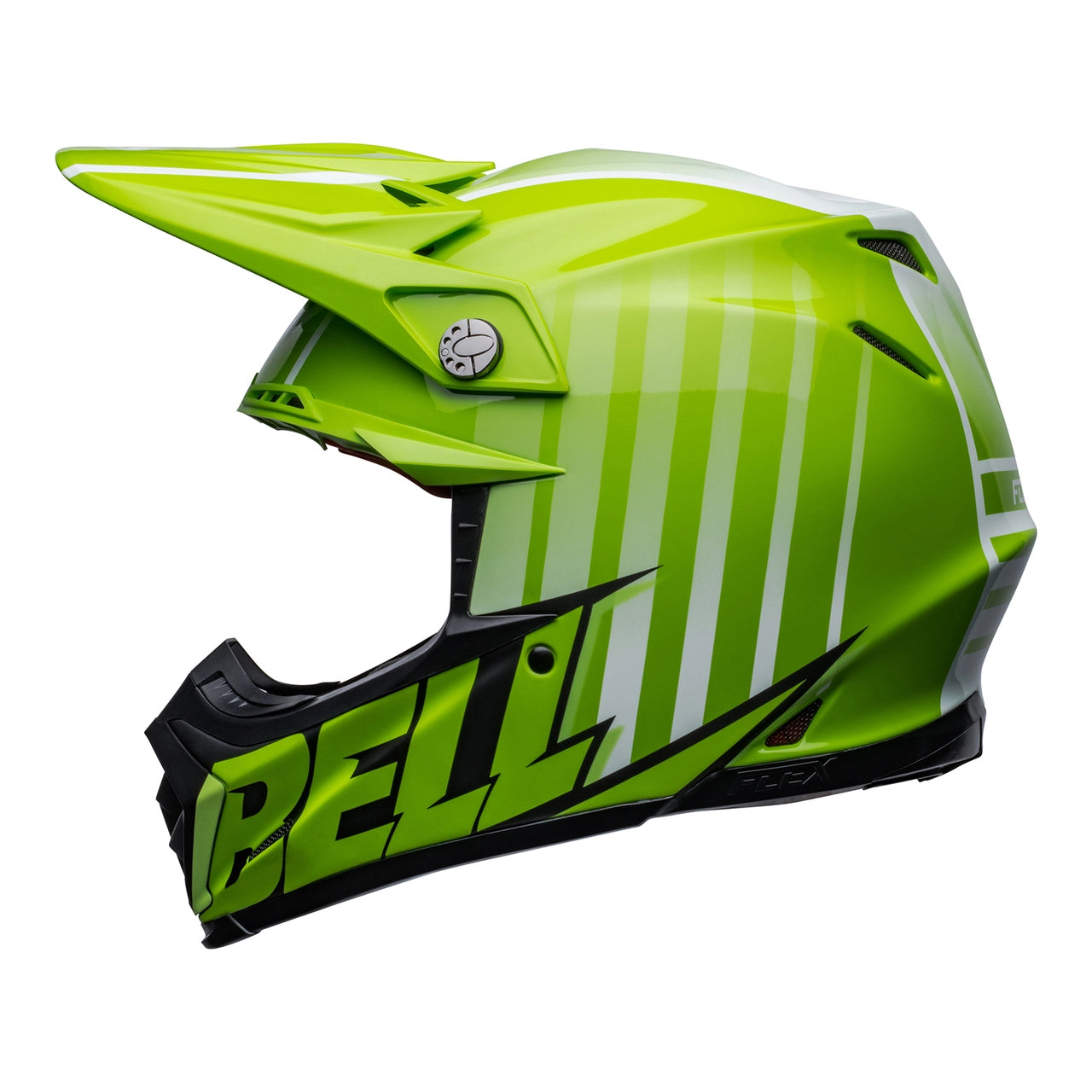 Bell Moto-9S FLEX Motocross Helmet Green & Black (Size: L, 58-59cm)
