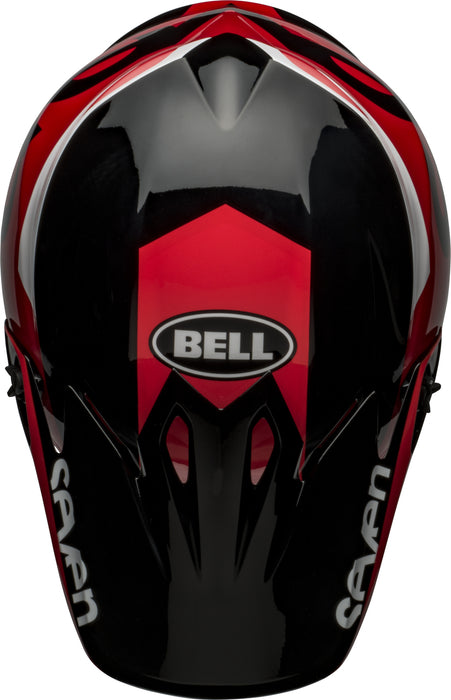 2022 Bell MX-9 Motocross Helmet (Seven Phaser Red/Black) Size: Small (55-56cm)