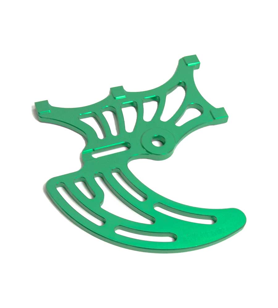 Dual Rear Brake Calliper & Disc Protector For Sur-Ron / Segway (Green)