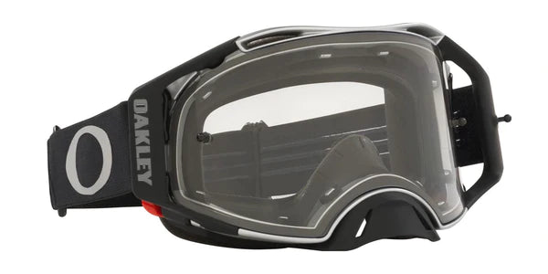 Oakley Airbrake Motocross Goggles (Tuff Blocks Gunmetal - Clear Lens)