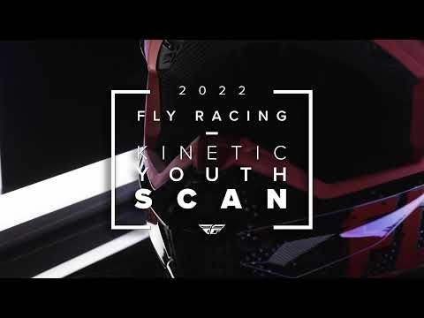 Motocross 2022 Kinetic Scan Youth Helmet by Fly Racing demonstration video