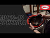 Bell Tomac Replica Motocross Helmet - Moto-10 Spherical MX 2023 (Blue/White - Medium) demo video