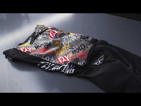 Fly Racing 2022 Kinetic Rebel Youth Pants (Black/Grey)