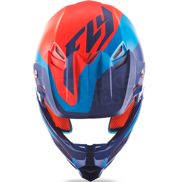 Fly F2 Carbon Pure Adult Helmet (Matte Blue/Orange/Black)