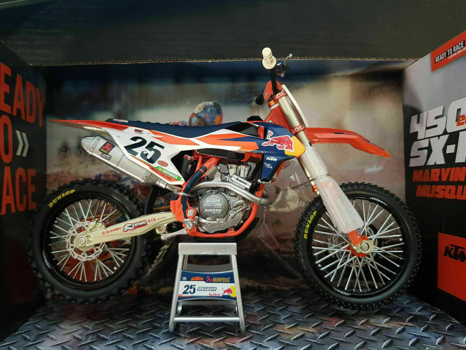 Marvin Musquin Red Bull KTM SXF 450 1:10 Scale Model by NewRay
