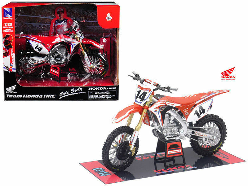 Cole Seely HRC Honda CRF 450 R Toy Model by Bburago (1:12)